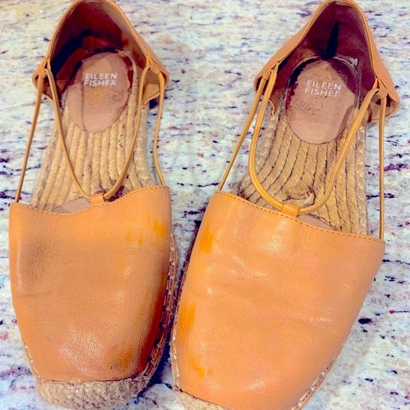 Eileen Fisher Suede Espadrilles Flats Size 8.5 - Picture 1 of 4